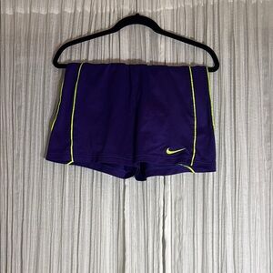 Nike Purple Shorts with Yellow Trim